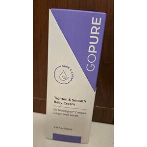 GoPure Tighten & Smooth Belly Cream 4.25 fl oz NEW
